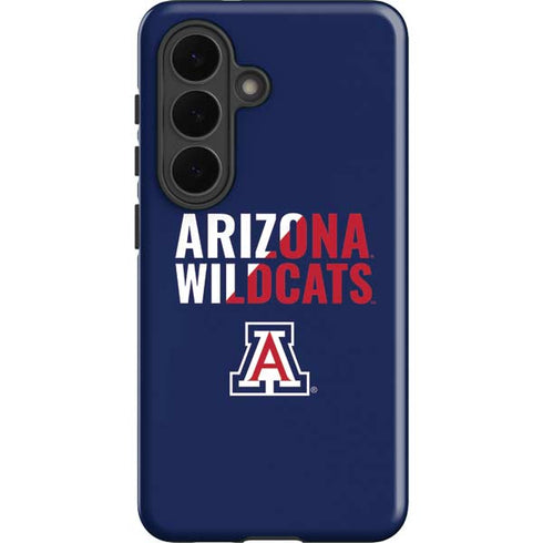 University of Arizona Wildcats Logo Split Blue Galaxy S26 Plus Impact Case