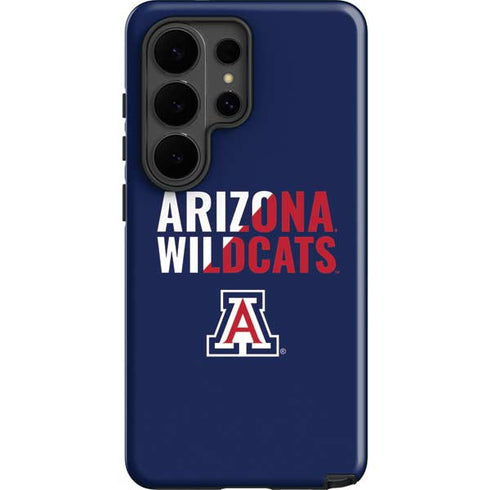 University of Arizona Wildcats Logo Split Blue Galaxy S26 Ultra Impact Case
