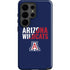 University of Arizona Wildcats Logo Split Blue Galaxy S26 Ultra Impact Case
