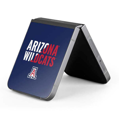 University of Arizona Wildcats Logo Split Blue Galaxy Z Flip6 Skin