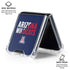 University of Arizona Wildcats Logo Split Blue Galaxy Z Flip6 Clear Case