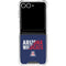 University of Arizona Wildcats Logo Split Blue Galaxy Z Flip7 Clear Case
