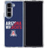 University of Arizona Wildcats Logo Split Blue Galaxy Z Fold5 5G Clear Case