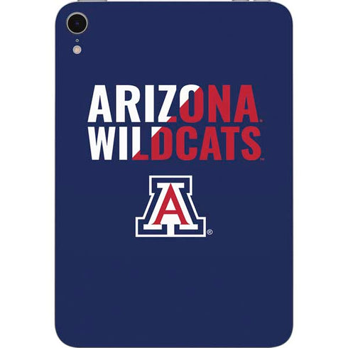 University of Arizona Wildcats Logo Split Blue Apple iPad Mini Skin