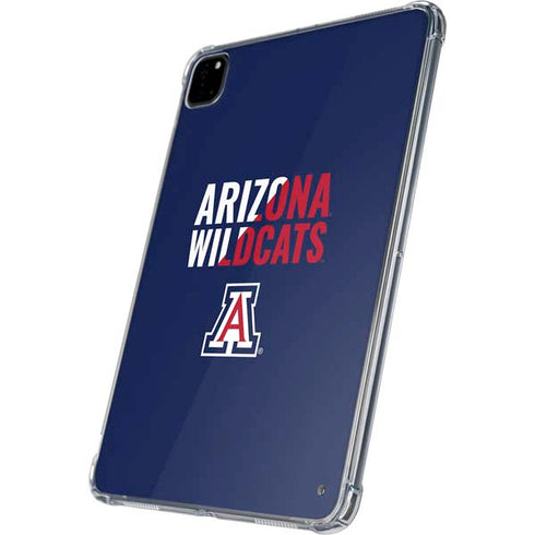 University of Arizona Wildcats Logo Split Blue iPad Pro 11in (2024) Clear Case