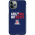 University of Arizona Wildcats Logo Split Blue iPhone Cases