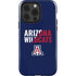 University of Arizona Wildcats Logo Split Blue iPhone 15 Pro Impact Case
