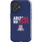 University of Arizona Wildcats Logo Split Blue iPhone 16 Impact Case