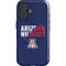 University of Arizona Wildcats Logo Split Blue iPhone 16 Magsafe Impact Case