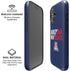 University of Arizona Wildcats Logo Split Blue iPhone 16 Magsafe Impact Case