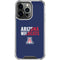 University of Arizona Wildcats Logo Split Blue iPhone 16 Pro Clear Case