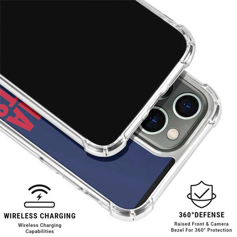University of Arizona Wildcats Logo Split Blue iPhone 16 Pro Clear Case