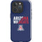 University of Arizona Wildcats Logo Split Blue iPhone 16 Pro Impact Case