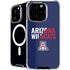University of Arizona Wildcats Logo Split Blue iPhone 16 Pro MagSafe Case