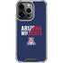 University of Arizona Wildcats Logo Split Blue iPhone 16 Pro Max Clear Case