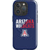 University of Arizona Wildcats Logo Split Blue iPhone 16 Pro Max Magsafe Impact Case