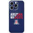 University of Arizona Wildcats Logo Split Blue iPhone 16 Pro Skin