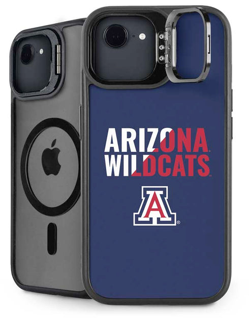 University of Arizona Wildcats Logo Split Blue iPhone 16e Kickstand Case