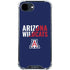 University of Arizona Wildcats Logo Split Blue iPhone 16e Clear Case