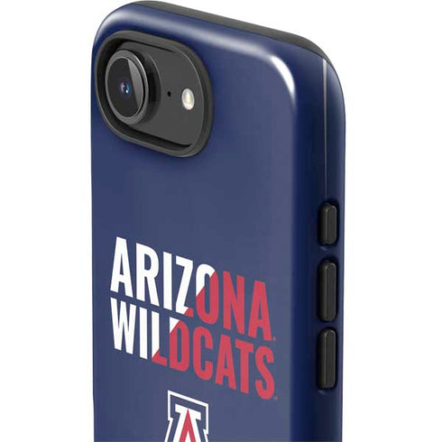 University of Arizona Wildcats Logo Split Blue iPhone 16e Impact Case