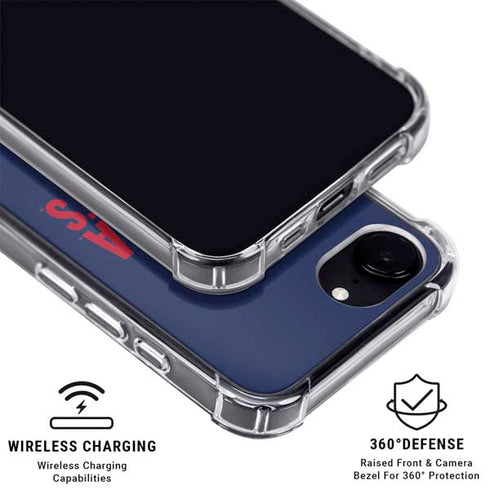 University of Arizona Wildcats Logo Split Blue iPhone 16e MagSafe Case