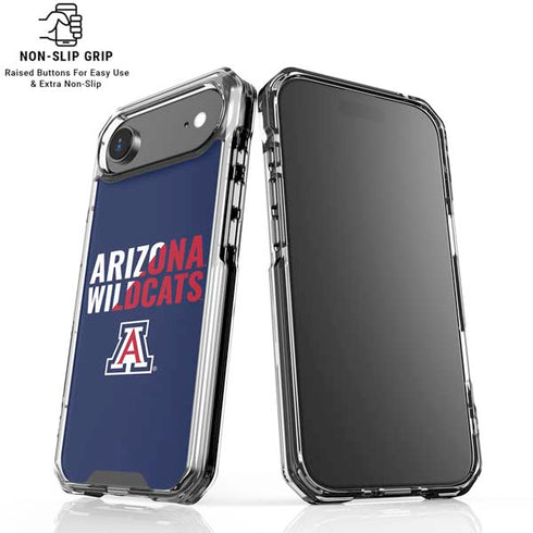 University of Arizona Wildcats Logo Split Blue iPhone 17 Air Clear Case