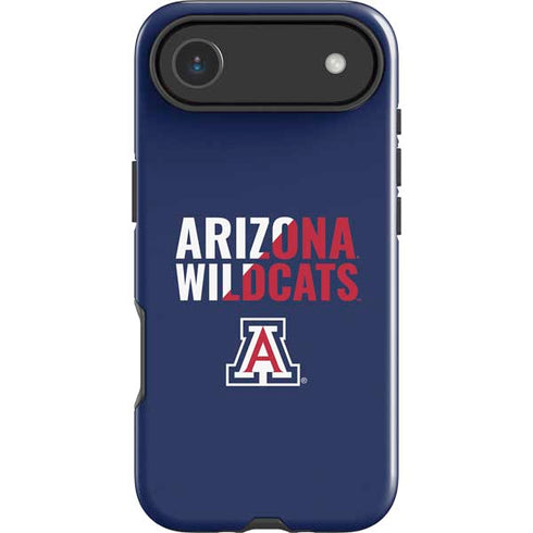 University of Arizona Wildcats Logo Split Blue iPhone 17 Air Impact Case