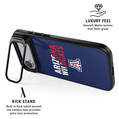 University of Arizona Wildcats Logo Split Blue iPhone 17 Air Kickstand Case
