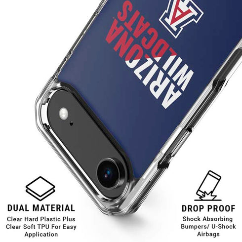 University of Arizona Wildcats Logo Split Blue iPhone 17 Air MagSafe Case