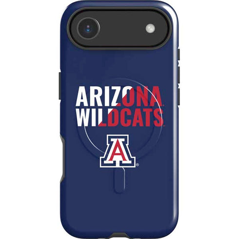 University of Arizona Wildcats Logo Split Blue iPhone 17 Air Magsafe Impact Case