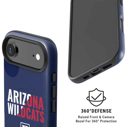 University of Arizona Wildcats Logo Split Blue iPhone 17 Air Magsafe Impact Case
