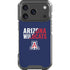University of Arizona Wildcats Logo Split Blue iPhone 17 Pro Clear Case