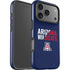University of Arizona Wildcats Logo Split Blue iPhone 17 Pro Impact Case