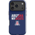 University of Arizona Wildcats Logo Split Blue iPhone 17 Pro Max Impact Case