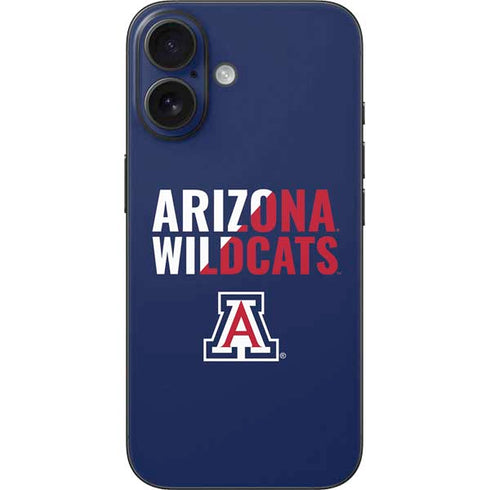 University of Arizona Wildcats Logo Split Blue iPhone 17 Skin