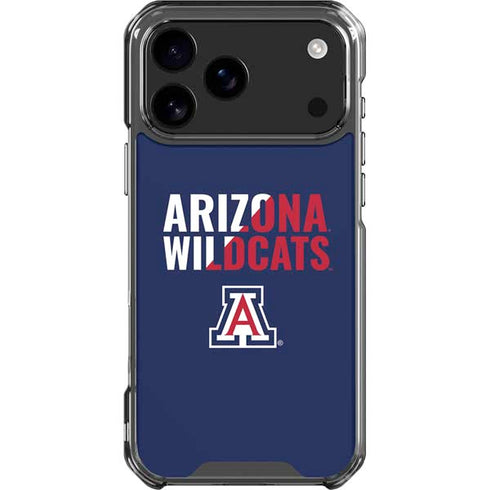 University of Arizona Wildcats Logo Split Blue iPhone 18 Pro Max Clear Case