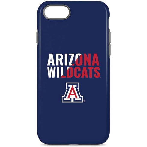 University of Arizona Wildcats Logo Split Blue iPhone Cases