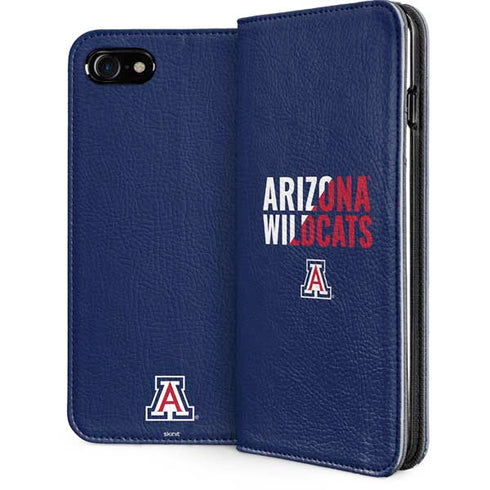 University of Arizona Wildcats Logo Split Blue iPhone Cases