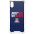 University of Arizona Wildcats Logo Split Blue iPhone XS Clear Case