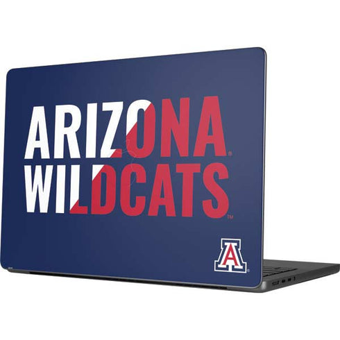 University of Arizona Wildcats Logo Split Blue Apple MacBook Pro 14-inch Skin