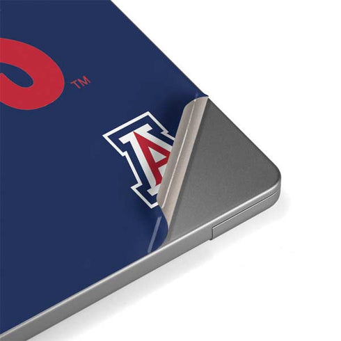 University of Arizona Wildcats Logo Split Blue Apple MacBook Pro 14-inch Skin