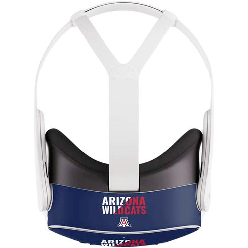 University of Arizona Wildcats Logo Split Blue Meta Quest 3S Skin