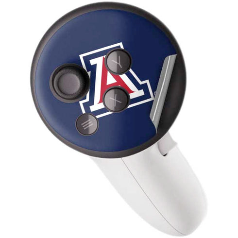 University of Arizona Wildcats Logo Split Blue Meta Quest 3S Skin