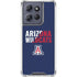 University of Arizona Wildcats Logo Split Blue Moto G Power 5G (2025) Clear Case
