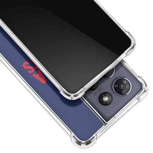 University of Arizona Wildcats Logo Split Blue Moto G Stylus 5G (2025) Clear Case
