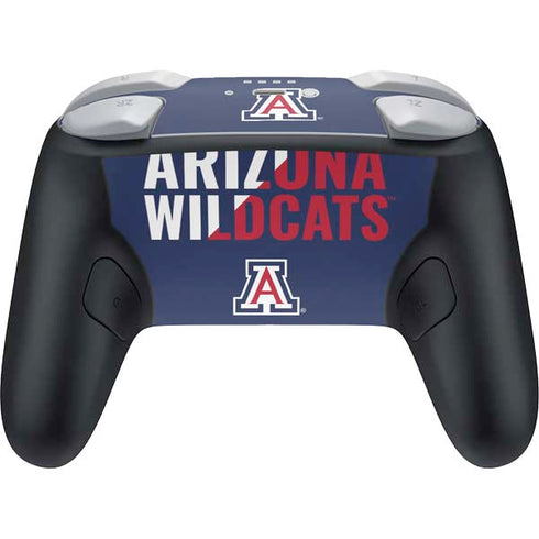 University of Arizona Wildcats Logo Split Blue Nintendo Switch 2 (2025) Pro Controller Skin