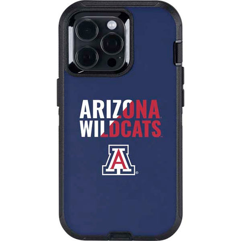 University of Arizona Wildcats Logo Split Blue Otterbox Defender iPhone Skin