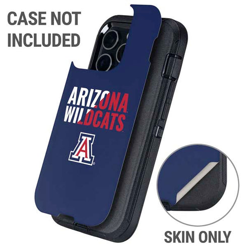 University of Arizona Wildcats Logo Split Blue Otterbox Defender iPhone Skin