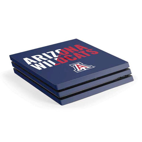 University of Arizona Wildcats Logo Split Blue PlayStation PS4 Skins
