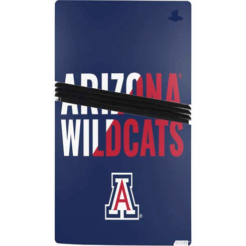University of Arizona Wildcats Logo Split Blue PS5 Pro Bundle Skin